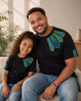 T-shirt noir customisé – Taille M Oversize