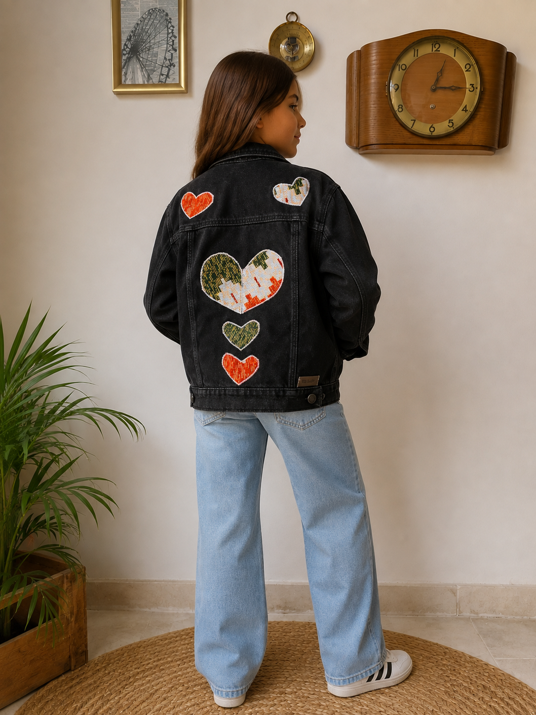 Veste en jean's noir - taille 10 ans – Image 6