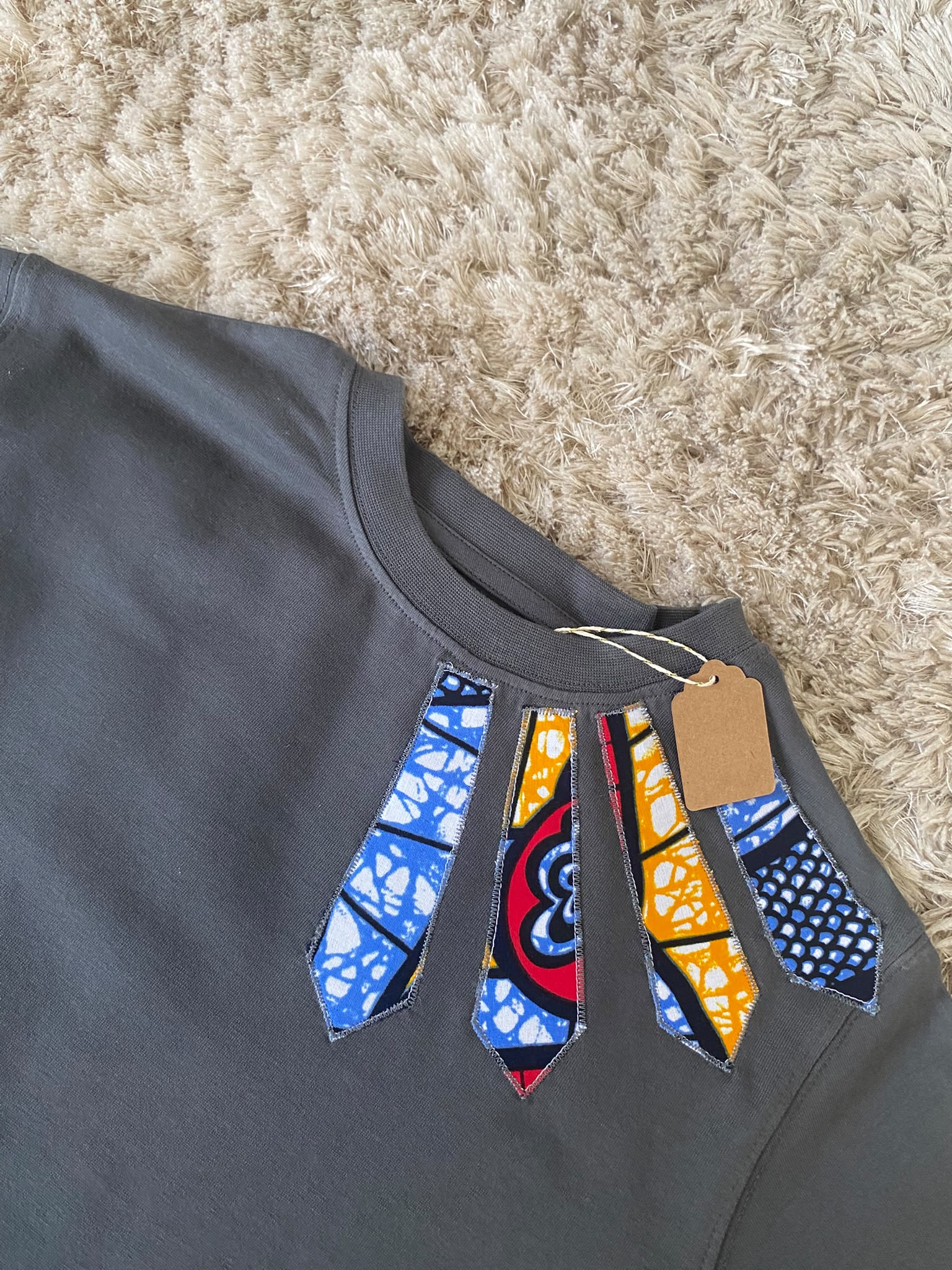 T-shirt enfant gris personnalisé – Taille 10 ans – Image 7
