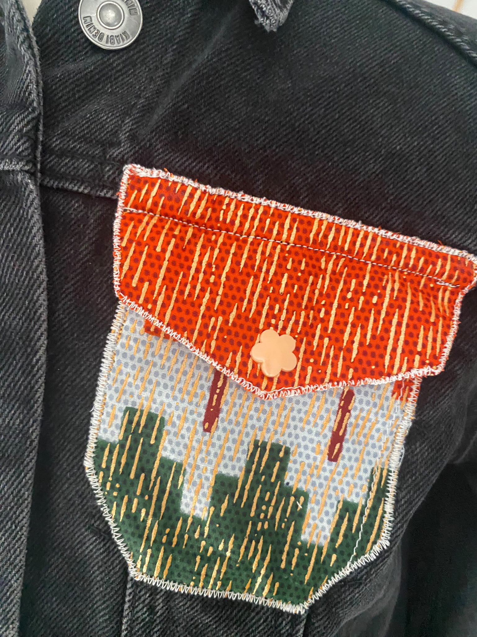 Veste en jean's noir - taille 10 ans – Image 4