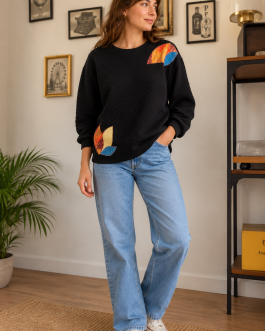 Pull noir – Taille 38/40 – pièce unique
